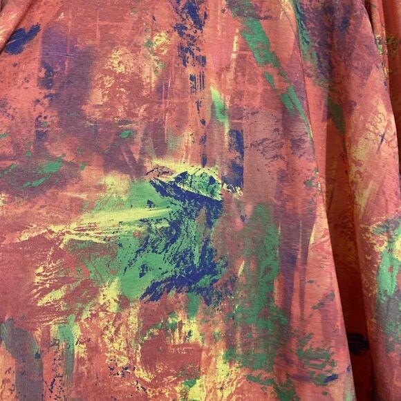 philosophy WOMEN’s VIBRANT PINK MULTI ABSTRACT PRINT TUNIC FLOWY TOP Size-XXL - Picture 2 of 5